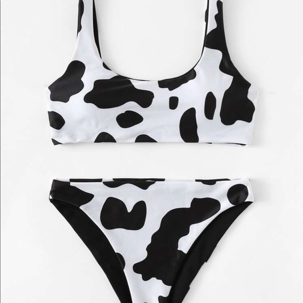 Cow Pattern Bikini Set